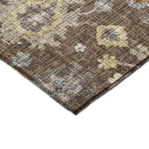 Luxury Washable Indoor/Outdoor Portico Chocolate 8\' x 10\' Rug