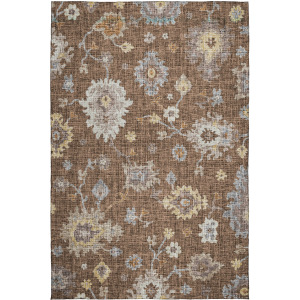Luxury Washable Indoor/Outdoor Portico Chocolate Rug