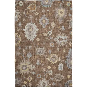 Luxury Washable Indoor/Outdoor Portico Chocolate 8\' x 10\' Rug