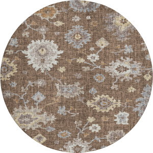Luxury Washable Indoor/Outdoor Portico Chocolate Rug
