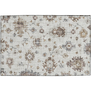 Luxury Washable Indoor/Outdoor Portico Ivory Rug