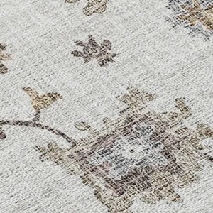 Luxury Washable Indoor/Outdoor Portico Ivory 9\' x 12\' Rug