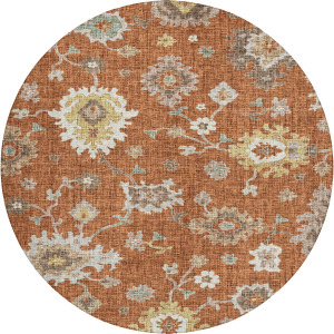 Luxury Washable Indoor/Outdoor Portico Paprika Rug