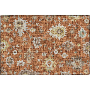 Luxury Washable Indoor/Outdoor Portico Paprika Rug