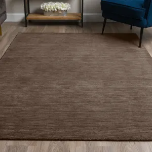 Rafia Chocolate 12\' x 12\' Square Rug