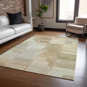 Luxury Washable Indoor/Outdoor Ravenna Beige 10\' x 14\' Rug