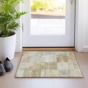 Luxury Washable Indoor/Outdoor Ravenna Beige 1\'8\" x 2\'6\" Rug