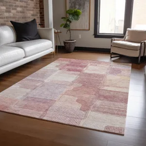 Luxury Washable Indoor/Outdoor Ravenna Blush 8\' x 10\' Rug