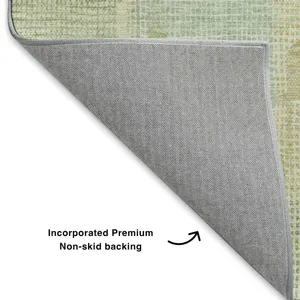 Luxury Washable Indoor/Outdoor Ravenna Green 8\' x 10\' Rug