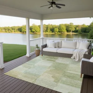 Luxury Washable Indoor/Outdoor Ravenna Green 8\' x 10\' Rug