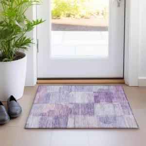 Luxury Washable Indoor/Outdoor Ravenna Lavender 1\'8\" x 2\'6\" Rug