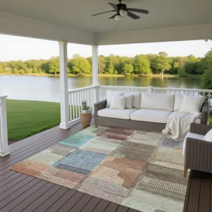 Luxury Washable Indoor/Outdoor Ravenna Putty 2\'6\" x 3\'10\" Rug