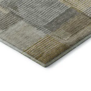 Luxury Washable Indoor/Outdoor Ravenna Taupe 1\'8\" x 2\'6\" Rug