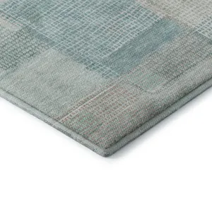 Luxury Washable Indoor/Outdoor Ravenna Teal 2\'6\" x 3\'10\" Rug