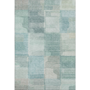 Luxury Washable Indoor/Outdoor Ravenna Teal Rug