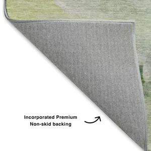 Luxury Washable Indoor/Outdoor Ravenna Aloe 2\'6\" x 3\'10\" Rug