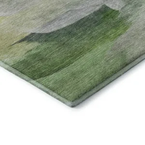 Luxury Washable Indoor/Outdoor Ravenna Aloe 2\'6\" x 3\'10\" Rug