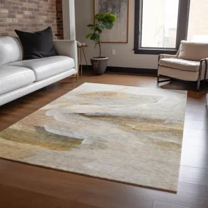 Luxury Washable Indoor/Outdoor Ravenna Taupe 10\' x 14\' Rug