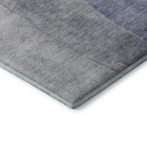 Luxury Washable Indoor/Outdoor Ravenna Blue 1\'8\" x 2\'6\" Rug