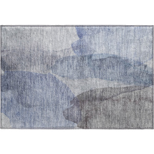 Luxury Washable Indoor/Outdoor Ravenna Blue Rug