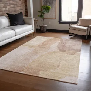 Luxury Washable Indoor/Outdoor Ravenna Coral 3\' x 5\' Rug