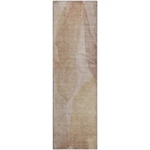 Luxury Washable Indoor/Outdoor Ravenna Coral 2\'3\" x 7\'6\" Runner Rug