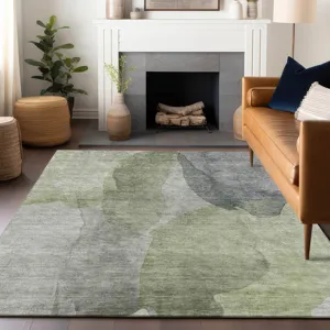 Luxury Washable Indoor/Outdoor Ravenna Fern 10\' x 14\' Rug