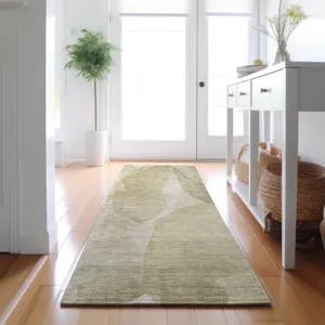 Luxury Washable Indoor/Outdoor Ravenna Putty 2\'3\" x 7\'6\" Runner Rug