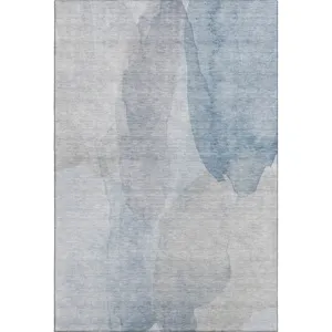 Luxury Washable Indoor/Outdoor Ravenna Sky 10\' x 14\' Rug