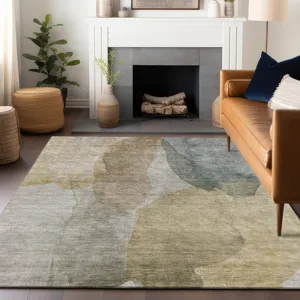 Luxury Washable Indoor/Outdoor Ravenna Wheat 10\' x 14\' Rug