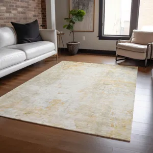 Luxury Washable Indoor/Outdoor Ravenna Linen 9\' x 12\' Rug