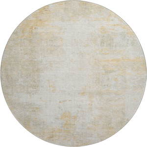 Luxury Washable Indoor/Outdoor Ravenna Linen 8' x 8' Round Rug