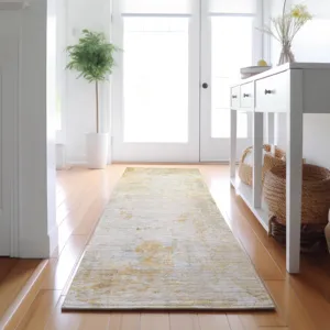 Luxury Washable Indoor/Outdoor Ravenna Linen 2\'3\" x 7\'6\" Runner Rug