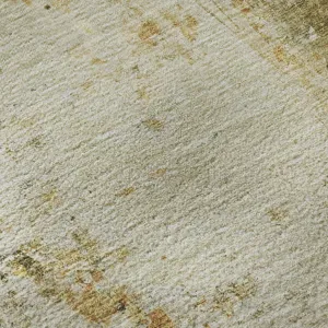 Luxury Washable Indoor/Outdoor Ravenna Olive 1\'8\" x 2\'6\" Rug
