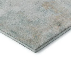 Luxury Washable Indoor/Outdoor Ravenna Seafoam 8\' x 10\' Rug