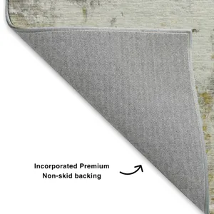 Luxury Washable Indoor/Outdoor Ravenna Taupe 3\' x 5\' Rug