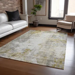Luxury Washable Indoor/Outdoor Ravenna Taupe 3\' x 5\' Rug