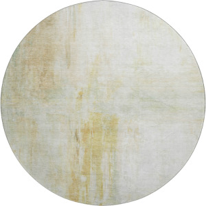 Luxury Washable Indoor/Outdoor Ravenna Linen 8' x 8' Round Rug