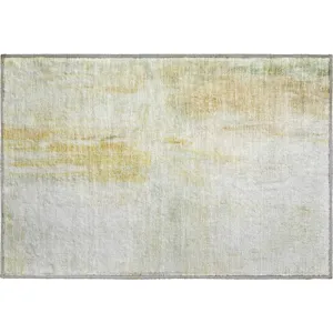 Luxury Washable Indoor/Outdoor Ravenna Linen 1\'8\" x 2\'6\" Rug