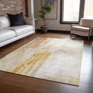 Luxury Washable Indoor/Outdoor Ravenna Paprika 5\' x 7\'6\" Rug