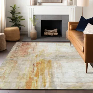 Luxury Washable Indoor/Outdoor Ravenna Paprika 5\' x 7\'6\" Rug