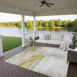 Luxury Washable Indoor/Outdoor Ravenna Taupe 9\' x 12\' Rug
