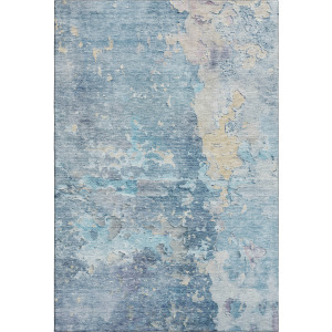 Luxury Washable Indoor/Outdoor Ravenna Blue Rug
