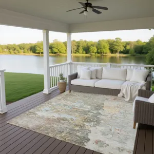 Luxury Washable Indoor/Outdoor Ravenna Brown 2\'6\" x 3\'10\" Rug