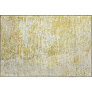 Luxury Washable Indoor/Outdoor Ravenna Gold Rug