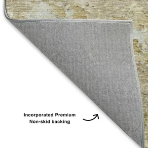 Luxury Washable Indoor/Outdoor Ravenna Khaki 2\'6\" x 3\'10\" Rug