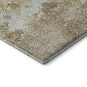 Luxury Washable Indoor/Outdoor Ravenna Khaki 2\'6\" x 3\'10\" Rug