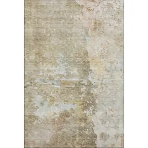 Luxury Washable Indoor/Outdoor Ravenna Khaki 2\'6\" x 3\'10\" Rug