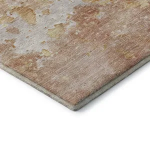 Luxury Washable Indoor/Outdoor Ravenna Salmon 8\' x 10\' Rug