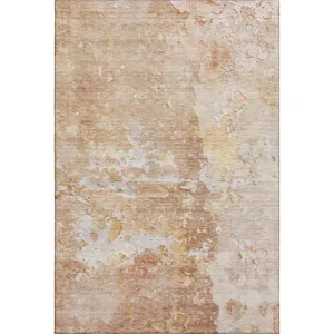 Luxury Washable Indoor/Outdoor Ravenna Salmon 8\' x 10\' Rug